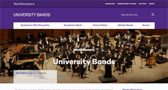 Desktop Screenshot of northwesternbands.org